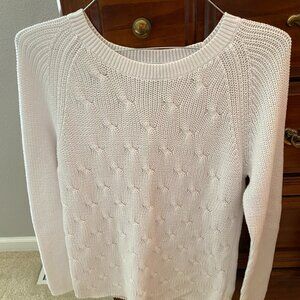 Women's Liz Claiborne XL White Knit Sweater